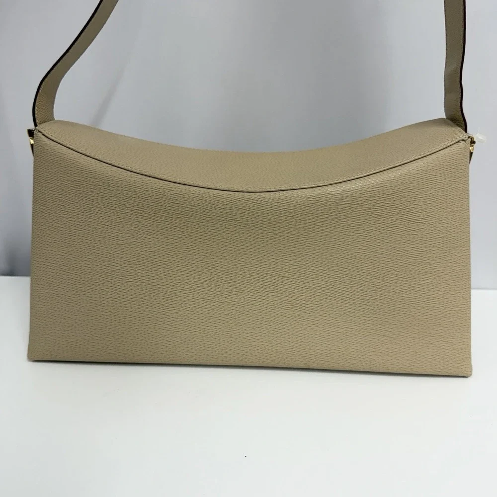 Vintage Salvatore Ferragamo Leather Purse Khaki Beige NWT $495.00 Gazzella